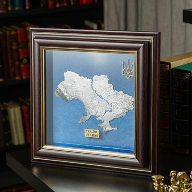 Карта Украины в раме фото 1