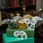 купить набор из 4 хрустальных статуэток "Кони" от Lalique фото 1