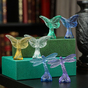 Колекція із 6 кришталевих статуеток "Dragonfly та Papillon" від Lalique фото