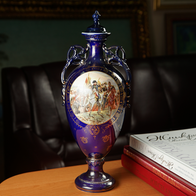 Antique porcelain vase "Napoleon", Germany, mid-20th century photo