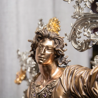 wow видео Бронзовая скульптура "Ангел любви"