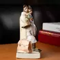 wow video Unique porcelain figurine "Bear bureaucrat"