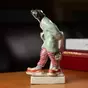 wow video Original porcelain figurine "Wolf dude"