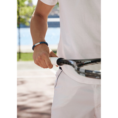 браслет голубой джинс фото 1