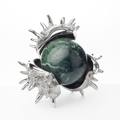 статуэтка каштан из серебра фото 1