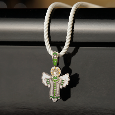 підвіска з розписом емалями фото