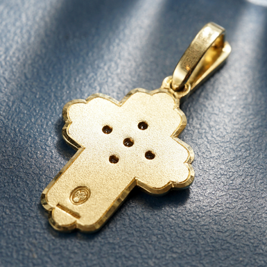 купити золотий хрест у магазині подарунків фото