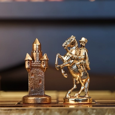 2e_wow video Шаховий комплект «Мушкетери» (44 x 44 cм)