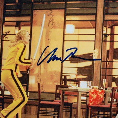 wow видео Сертифицированный автограф актрисы Умы Турман