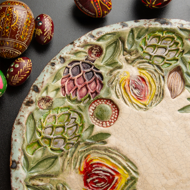 тарелка с росписью фото