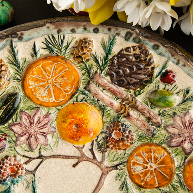 тарелка с росписью фото