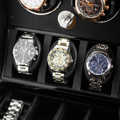 чорна скринька для годинника фото