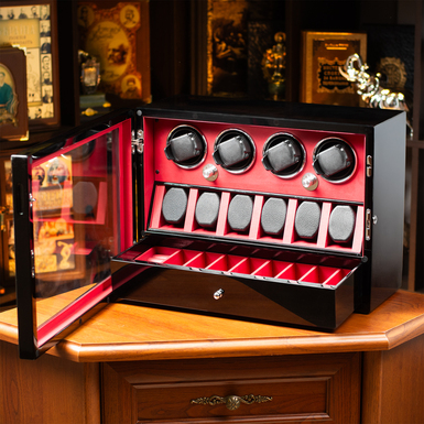 шкатулка для часов с прозрачной крышкой фото