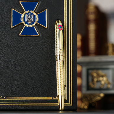 Кожаный блокнот "СБУ" фото