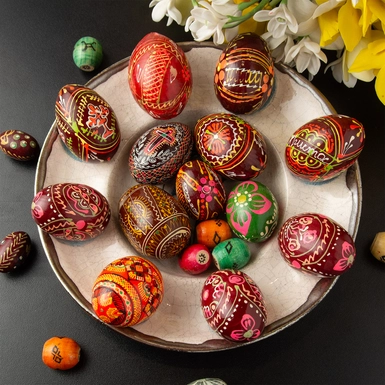 wow видео Керамическая тарелка ручной работы к Пасхе "Blessed dawn"