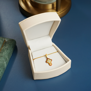 золота підвіска у фірмовій коробці фото 1