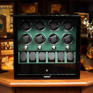 85_wow video Скринька для підзаводу 8-ми та зберігання 6-ти годинників "Vionex" від DUKWIN