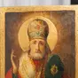 wow video Ancient icon of St. Nicholas the Wonderworker, first half of the 19th century, Slobozhanshchyna