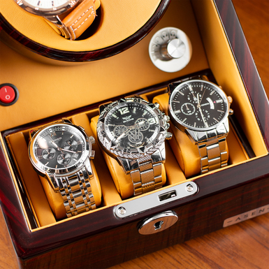 Storing watches in a case photo