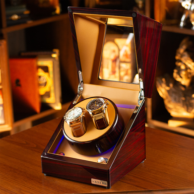 Подвійна автоматична шкатулка для годинників фото