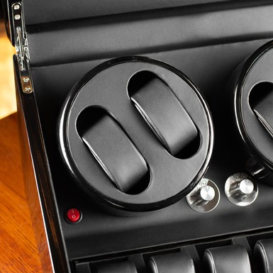 Четырехместная элитная коробка для подзавода часов фото