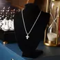 wow video Silver cross with diamond "Creation" by Lobortas