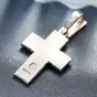 wow video Silver cross with diamond "Palm Sunday" from Lobortas