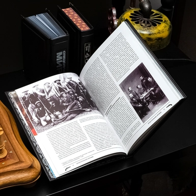 wow video Книга в шкіряній палітурці "Вогнепальна зброя. Великий ілюстрований атлас"