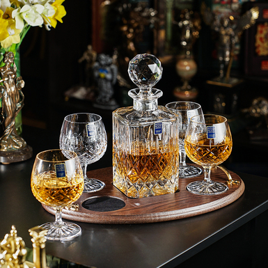 хрустальный набор на подставке фото 1