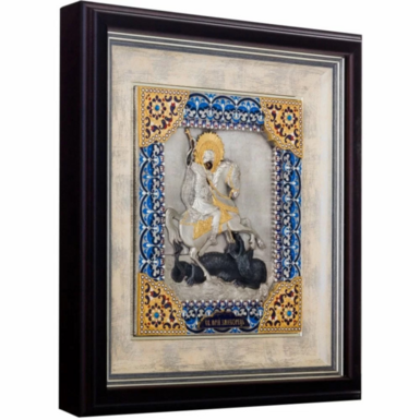 Ікона з посеребрінням фото