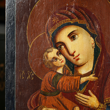 Купити старовинну ікону Божої Матері