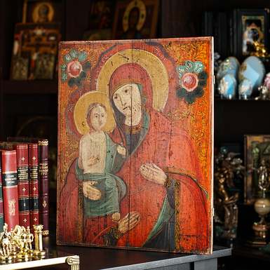 Купити старовинну ікону Божої Матері