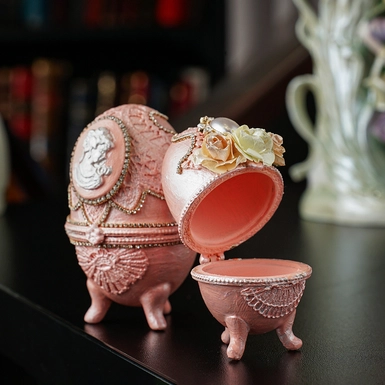 wow видео Набор пасхальных яиц-шкатулок (2 шт.) ручной работы "Весеннее чудо"