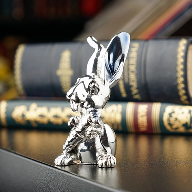 wow відео Срібна статуетка "Кролик з морквою" від Exetera Argenti
