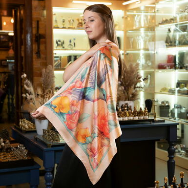 купить шелковый платок фото