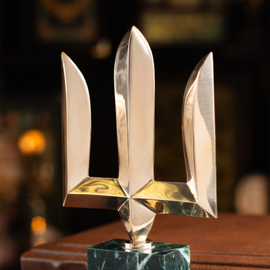 статуетка тризуб із латуні фото 1