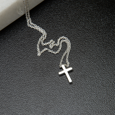 купить серебряную подвеску крестик фото 1