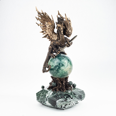 Статуэтка "Дракон" из бронзы фото 1