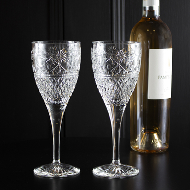 Crystal wine glasses "Beaconsfield" by Royal Buckingham, Great Britain photo