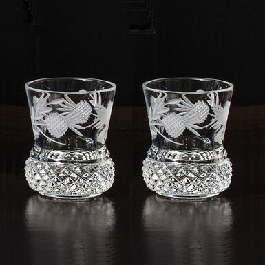 Хрустальные рюмки для шотов "Flower of Scotland" от Royal Buckingham, Великобритания фото