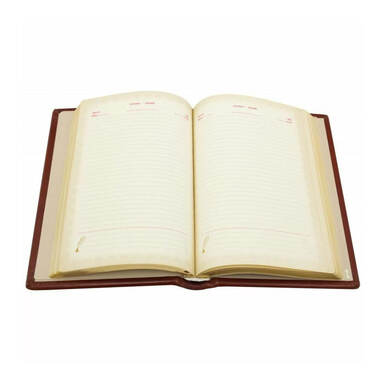 Розворот шкіряного блокнота фото