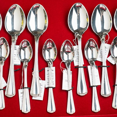 Серебряные приборы фото