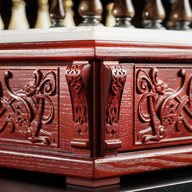 Detailed patterns on the board photo