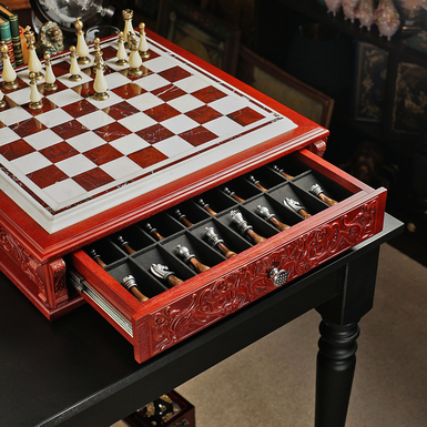 Box for chess pieces photo