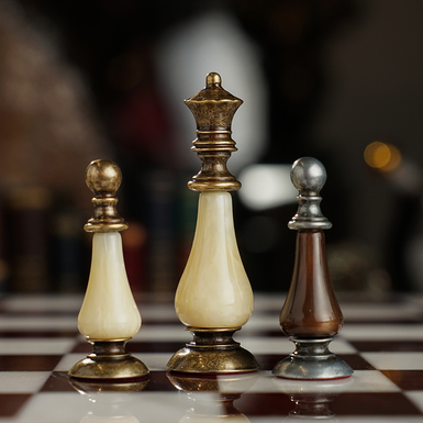 Exquisite chessboard figures photo