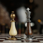 Glossy chess pieces photo