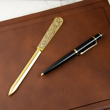 набір з ручки та ножа для паперу фото 1