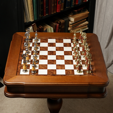 Shiny chess pieces photo