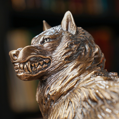 Bronze wolf photo