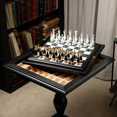 Шахматы на доске фото